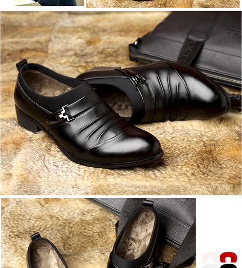 潮鞋英伦尖头男士商务套脚休闲增高加绒皮鞋620是单鞋中的产品之一,其