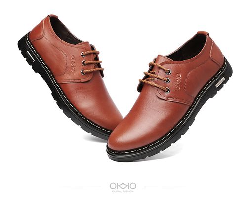 >      okko 休闲时尚皮鞋短靴秋冬款男鞋 5737是单鞋中的产品