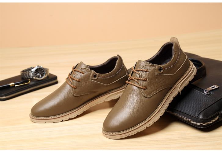 日常手工百搭商务休闲男鞋系带低帮舒适皮鞋89168是单鞋中的产品之一